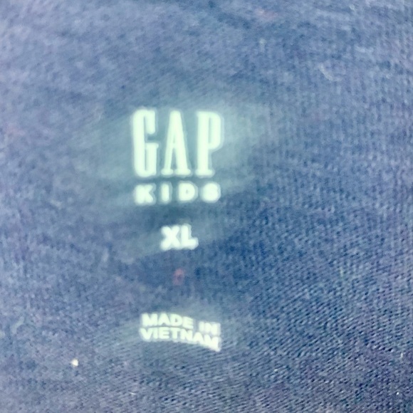 GAP Top XL Girls “GRL PWR” Rainbow Navy 100% Cotton Sleeveless Muscle Tee - Picture 8 of 16